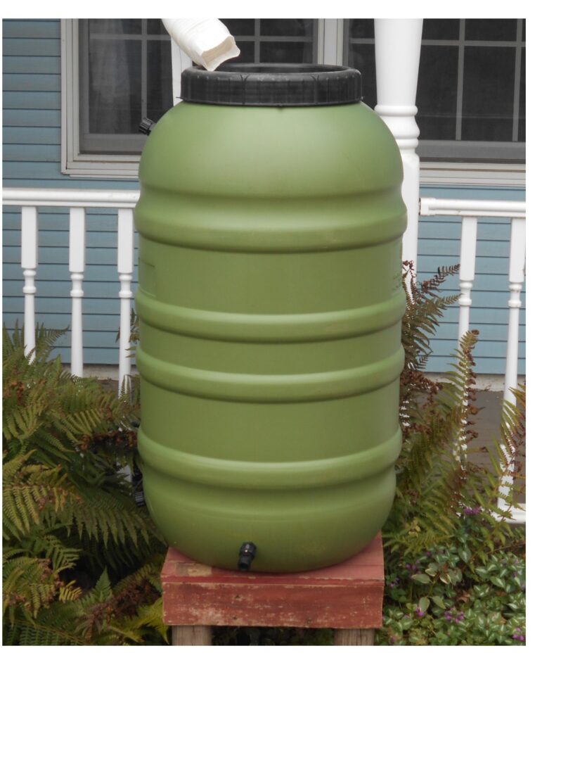 UPCYCLE 55 Gallon Rainbarrel in green