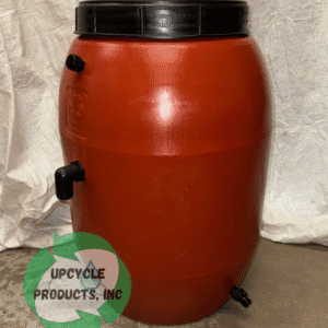 SPD 50 Gallon Wide-Overflow Terra-Cotta Rain Barrel