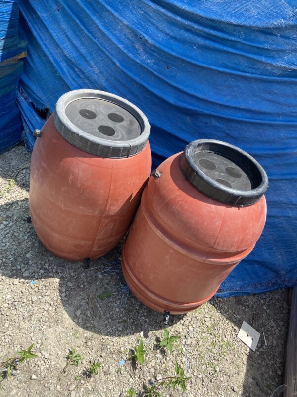 SUMMER SALE 50 Gallon Terra-Cotta Rainbarrel